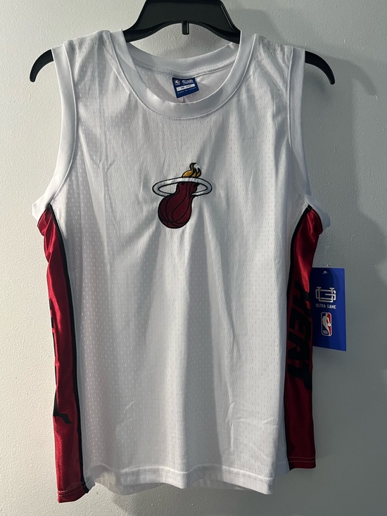Ultra Game Other - 🔥🏀 Miami Heat White and Red  Sleeveless Basketball Jersey